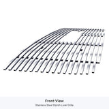 Stainless Steel Main Upper Stainless Steel Billet Grille 2011-2014 GMC Sierra 2500 HD Not For Denali With Logo Show/2011-2014 GMC Sierra 3500 HD Not For Denali With Logo Show GR07FFH34S
