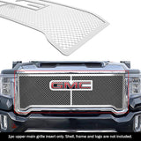 Stainless Steel Main Upper Mesh Grille 2020-2023 GMC Sierra 2500 SLE/ 2020-2023 Sierra 2500 Base/ 2020-2023 Sierra 3500 SLE/ 2020-2023 Sierra 3500 Base GR07GEA97S