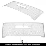 Stainless Steel Main Upper Mesh Grille 2020-2023 GMC Sierra 2500 SLE/ 2020-2023 Sierra 2500 Base/ 2020-2023 Sierra 3500 SLE/ 2020-2023 Sierra 3500 Base GR07GEA97S