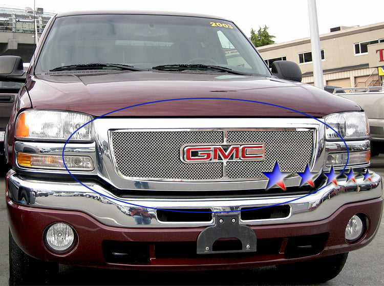 Stainless Steel Main Upper Mesh Grille GMC Sierra 1500\GMC Sierra 1500 HD\GMC Sierra 2500\GMC Sierra 2500 HD\GMC Sierra 3500 GR07GEG71T