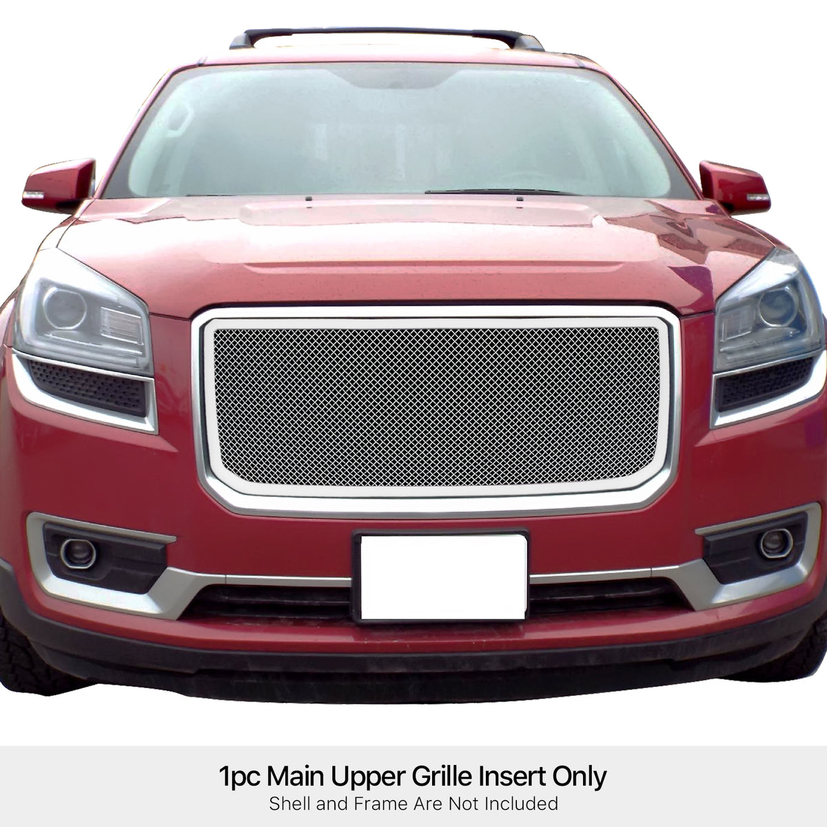 Stainless Steel Main Upper Mesh Grille 2013-2016 GMC Acadia With Logo Cover GR07GEI74T