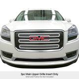 Stainless Steel Main Upper Mesh Grille 2013-2016 GMC Acadia SLE With Logo Show GR07GEI75T