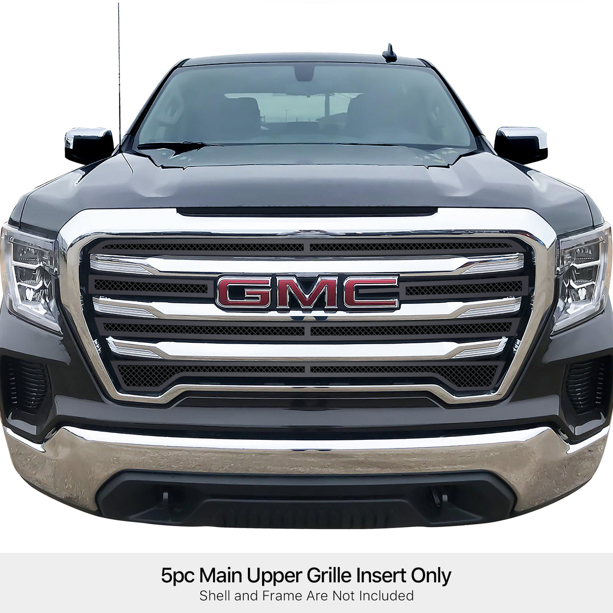 Stainless Steel Main Upper Black Wire Mesh Grille 2019-2021 GMC Sierra 1500 SLE/ 2019-2021 GMC Sierra 1500 Elevation GR07GEJ33H