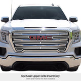 Stainless Steel Main Upper Mesh Grille 2019-2021 GMC Sierra 1500 SLE/ 2019-2021 GMC Sierra 1500 Elevation GR07GEJ33T