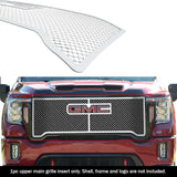 Stainless Steel Main Upper Mesh Grille 2020-2023 GMC Sierra 2500 SLT/ 2020-2023 GMC Sierra 3500 SLT/ 2020-2023 GMC Sierra 2500 AT4/ 2020-2023 GMC Sierra 3500 AT4 GR07GEJ54S