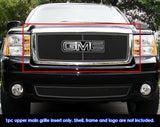 Stainless Steel Main Upper Black Wire Mesh Grille 2007-2013 GMC Sierra 1500 /2007-2010 GMC Sierra Denali New Body With Logo Show GR07GFD74H