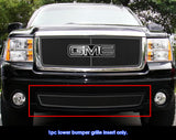 Stainless Steel Lower Bumper Black Wire Mesh Grille 2007-2013 GMC Sierra 1500 tow hook covered/2007-2010 GMC Sierra 2500 HD tow hook covered/2007-2010 GMC Sierra 3500 HD tow hook covered/2007-2013 GMC Sierra 1500 Denali tow hook covered GR07GFD95H
