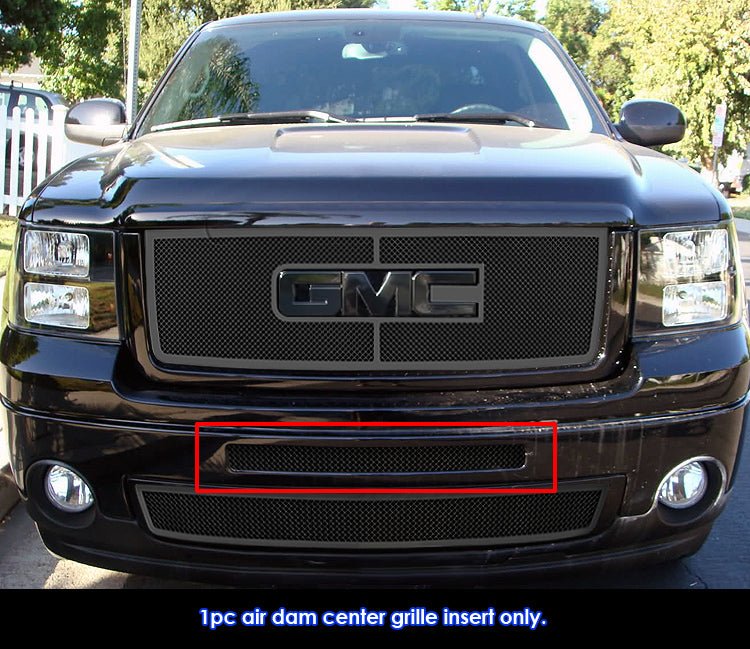 Stainless Steel Top Bumper Mesh Grille 2007-2013 GMC Sierra 1500 /2007-2010 GMC Sierra 2500 HD /2007-2010 GMC Sierra 3500 HD /2007-2013 GMC Sierra Denali 1500 GR07GFE70Z