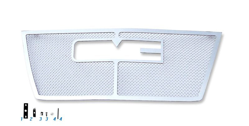 Stainless Steel Main Upper Mesh Grille 2010-2015 GMC Terrain 1 PC With Logo Show GR07GFG43T