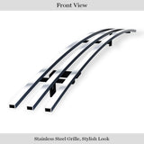 Stainless Steel Top Bumper Stainless Steel Billet Grille 2003-2006 GMC Sierra 1500 Center Airdam 1 PC Cover 2 Holes/2003-2006 GMC Sierra 1500 Classic Style Center Airdam 1 PC Cover 2 Holes GR07HED72S