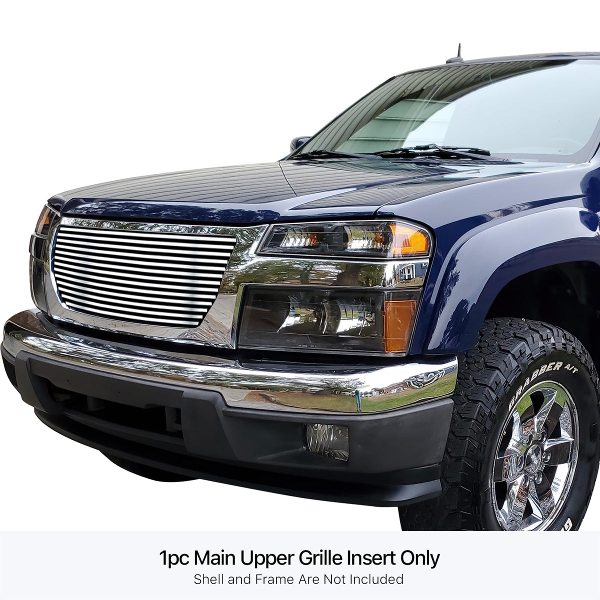 Stainless Steel Main Upper Stainless Steel Billet Grille 2004-2012 GMC Canyon GR07HED74S