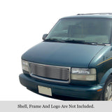 Stainless Steel Main Upper Stainless Steel Billet Grille 1995-2005 GMC Safari Van GR07HEG32S