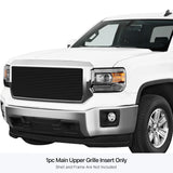 Stainless Steel Main Upper Black Stainless Steel Billet Grille 2014-2015 GMC Sierra 1500 GR07HEI73J