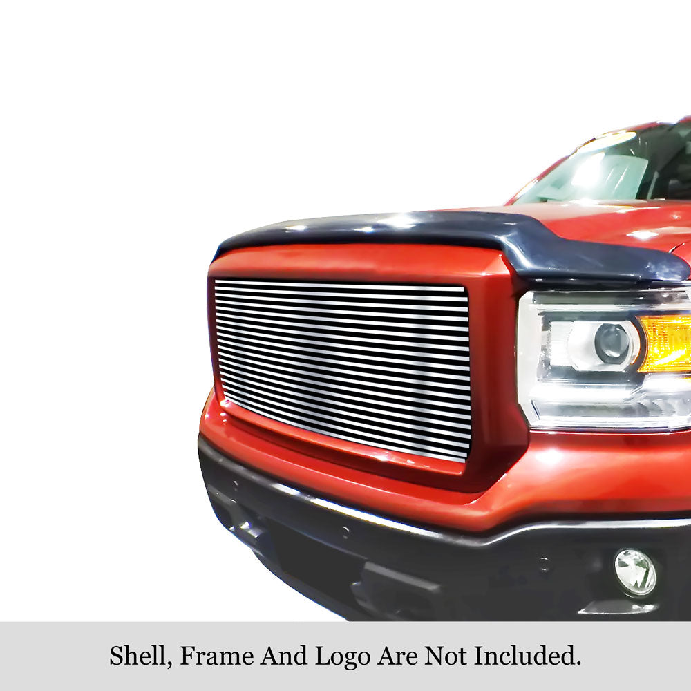 Stainless Steel Main Upper Stainless Steel Billet Grille 2014-2015 GMC Sierra 1500 GR07HEI73S