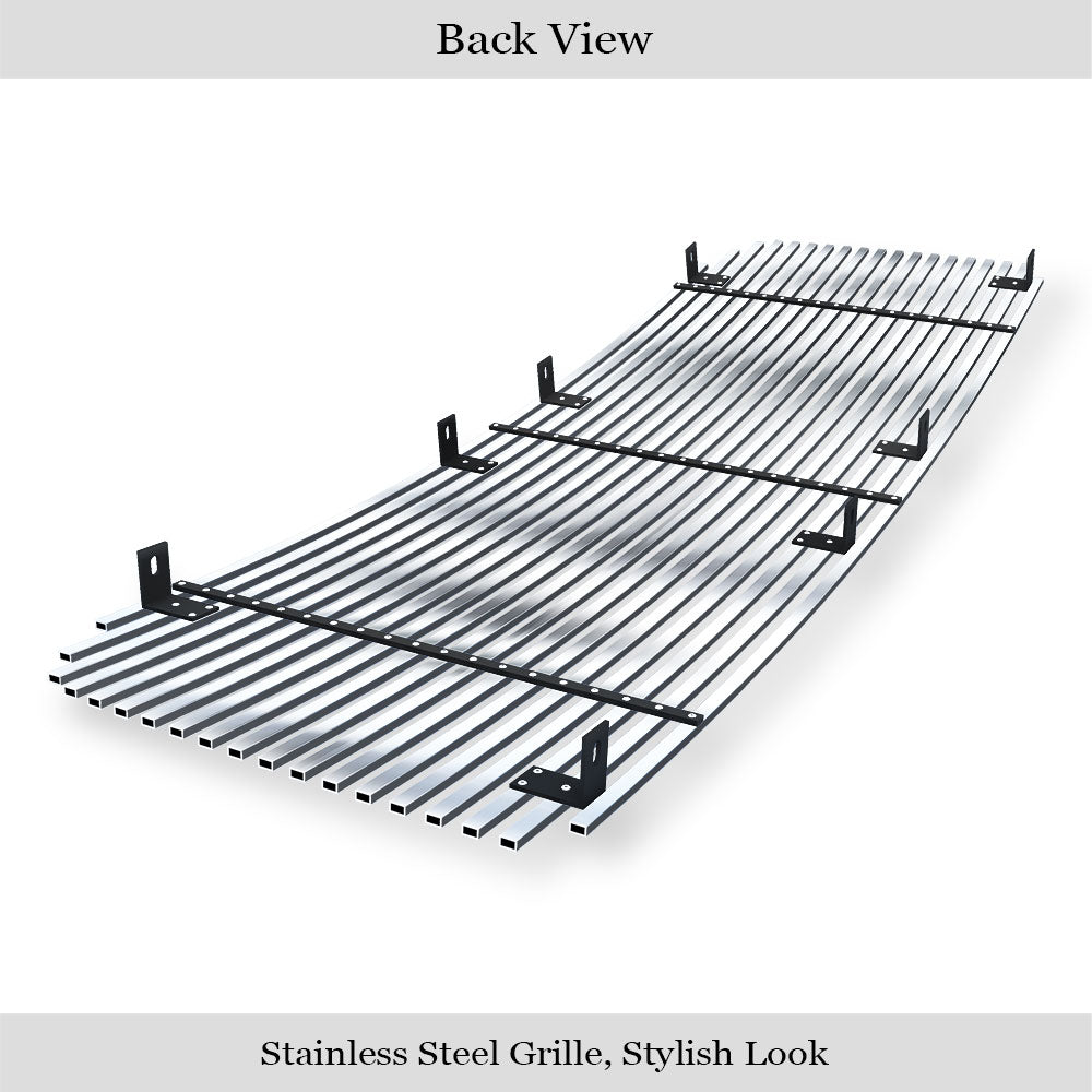 Stainless Steel Main Upper Stainless Steel Billet Grille 2013-2016 GMC Acadia With Logo Cover GR07HEI74S