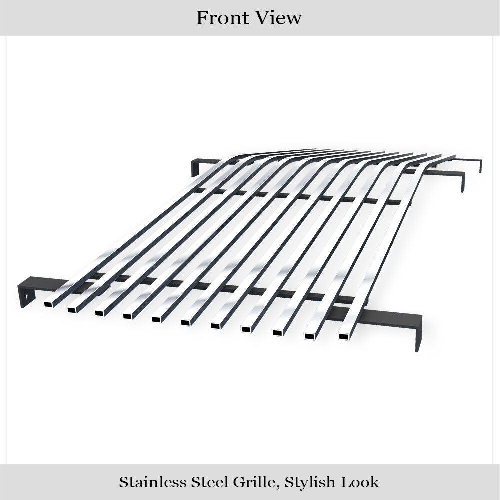 Stainless Steel Main Upper Stainless Steel Billet Grille 1988-1993 GMC Sierra /1990-1993 GMC Suburban Composite Plastic Lights/1992-1993 GMC Yukon GR07HEJ10S