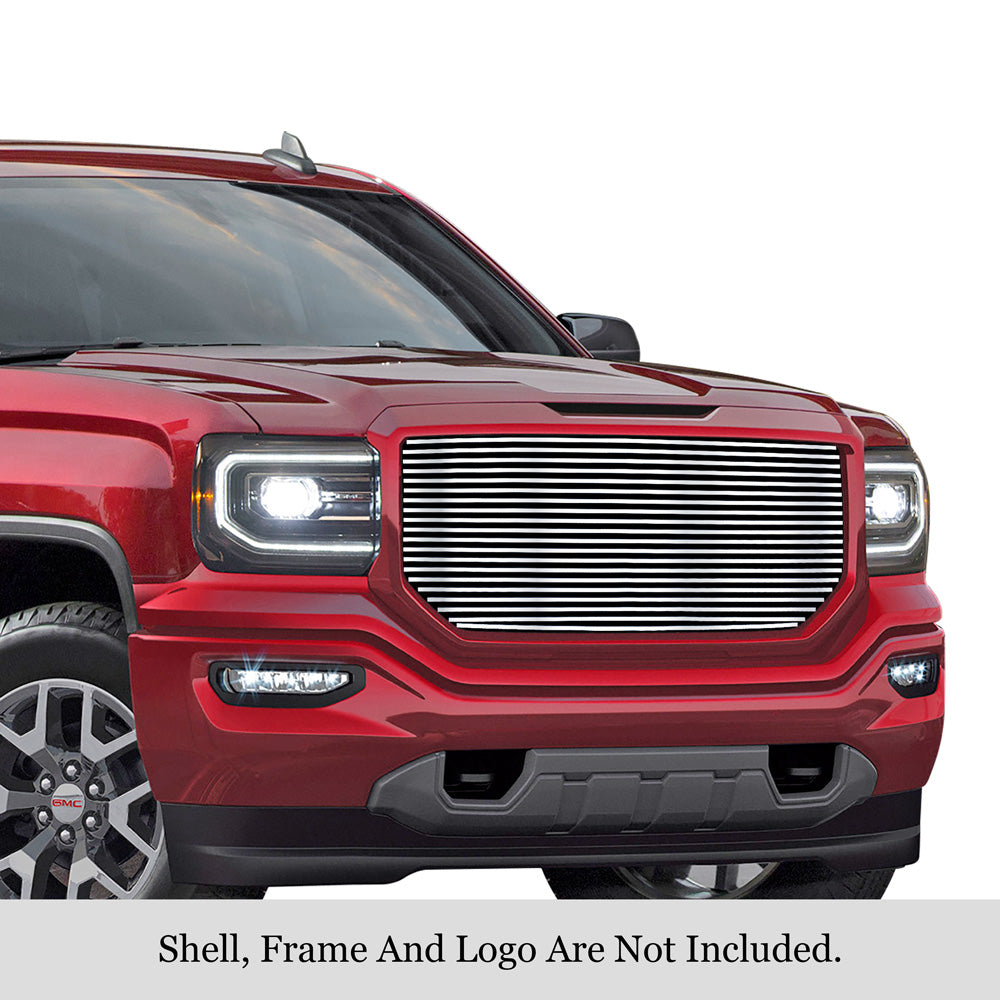 Stainless Steel Main Upper Stainless Steel Billet Grille 2016-2018 GMC Sierra 1500 GR07HFC62S