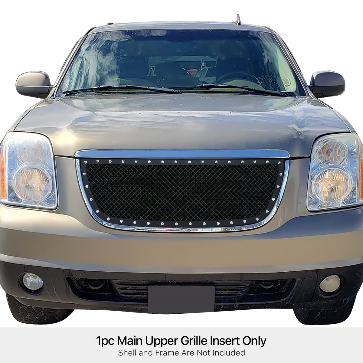 Stainless Steel Main Upper Rivet Grille 2007-2014 GMC Yukon XL Not For Hybrid/2007-2014 GMC Yukon Not For Hybrid GR07LEG79K