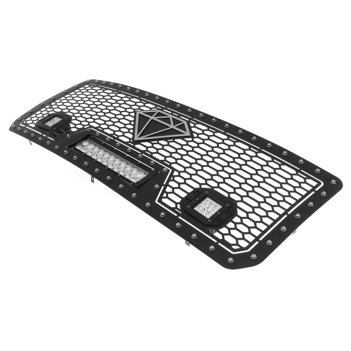 Stainless Steel Main Upper Sheet Grille 2015-2019 GMC Sierra 2500 /2015-2019 GMC Sierra 3500 GR07LFC25L
