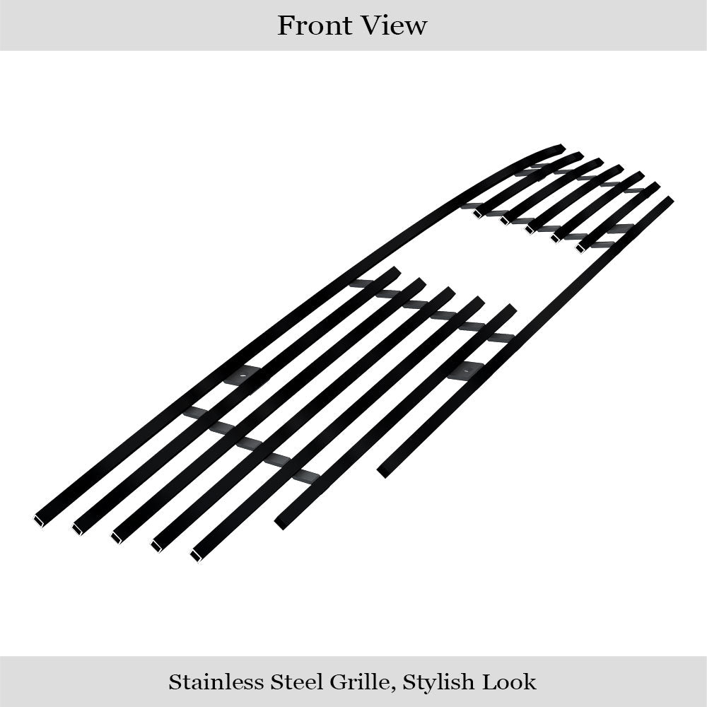 Stainless Steel Main Upper Black Stainless Steel Billet Grille 2008-2010 Honda Accord Sedan Logo Show GR08FEE56J
