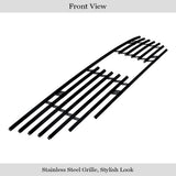 Stainless Steel Main Upper Black Stainless Steel Billet Grille 2008-2010 Honda Accord Sedan Logo Show GR08FEE56J