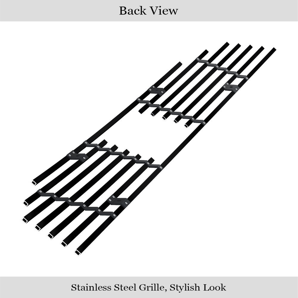 Stainless Steel Main Upper Black Stainless Steel Billet Grille 2008-2010 Honda Accord Sedan Logo Show GR08FEE56J