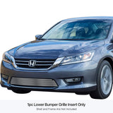 Stainless Steel Lower Bumper Stainless Steel Billet Grille 2013-2015 Honda Accord Sedan GR08FEI17S