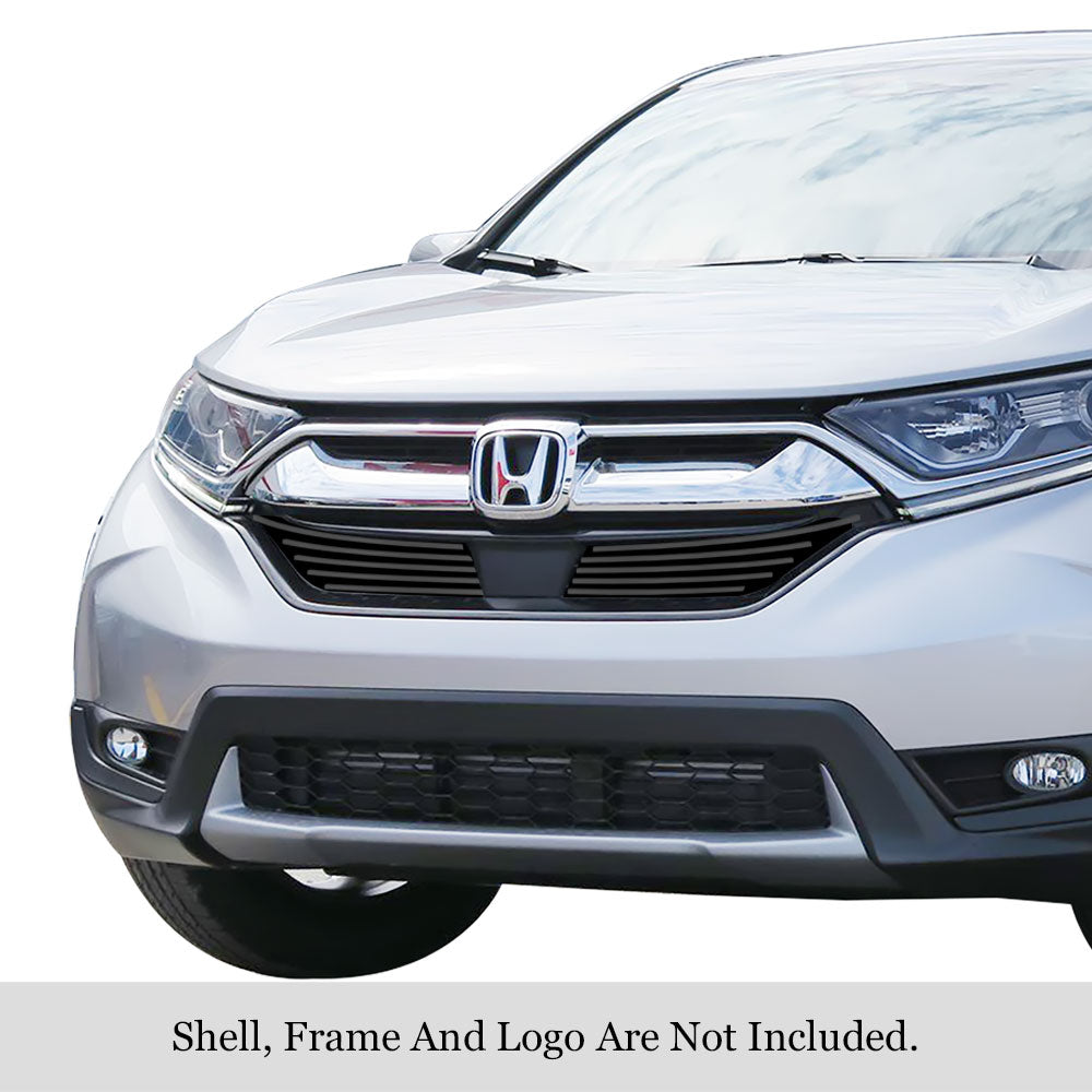 Stainless Steel Main Upper Black Stainless Steel Billet Grille 2017-2019 Honda CR-V GR08FFD22J