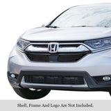 Stainless Steel Main Upper Black Stainless Steel Billet Grille 2017-2019 Honda CR-V GR08FFD22J