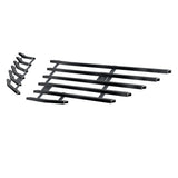 Stainless Steel Main Upper Black Stainless Steel Billet Grille 2012-2013 Honda Fit Base Model with logo show GR08FFD24J
