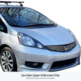 Stainless Steel Main Upper Stainless Steel Billet Grille 2012-2013 Honda Fit Sport With Logo Show GR08FFD26C