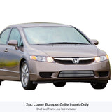 Stainless Steel Lower Bumper Stainless Steel Billet Grille 2009-2011 Honda Civic Sedan/2009-2011 Honda Civic Hybrid Sedan GR08FFG68C