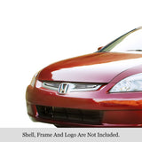 Stainless Steel Main Upper Stainless Steel Billet Grille 2003-2005 Honda Accord Sedan GR08FGA03S
