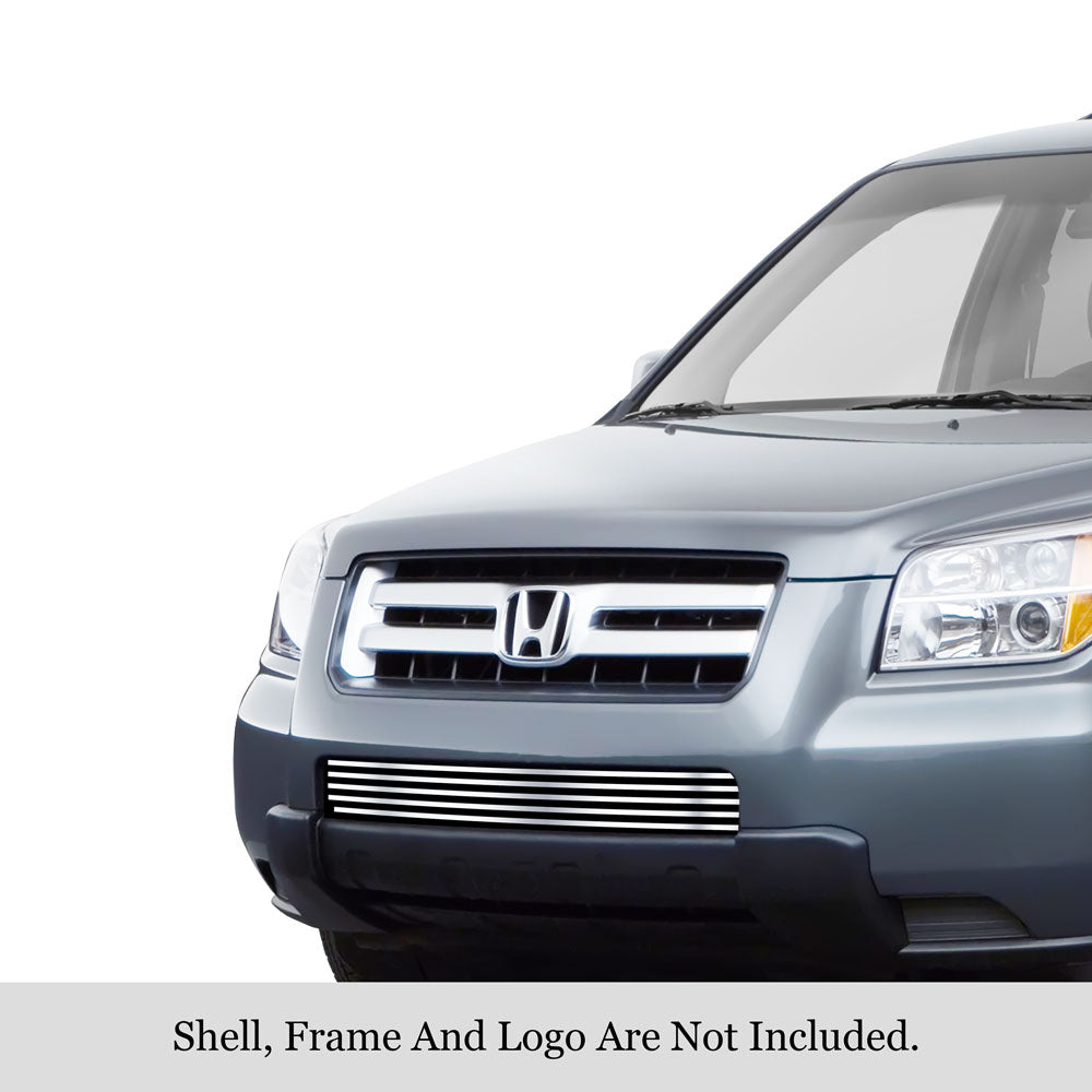 Stainless Steel Lower Bumper Stainless Steel Billet Grille 2006-2008 Honda Pilot GR08FGA30S
