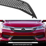 Stainless Steel Lower Bumper Black Wire Mesh Grille 2016-2017 Honda Accord Sedan GR08GFC51H
