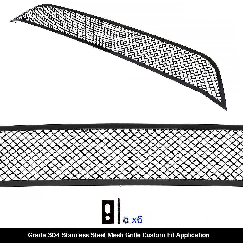 Stainless Steel Lower Bumper Black Wire Mesh Grille 2016-2017 Honda Accord Sedan GR08GFC51H