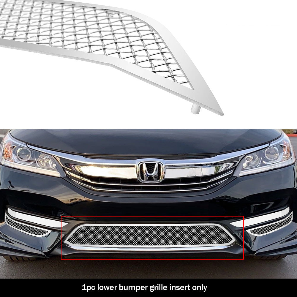 Stainless Steel Lower Bumper Mesh Grille 2016-2017 Honda Accord Sedan GR08GFC51T