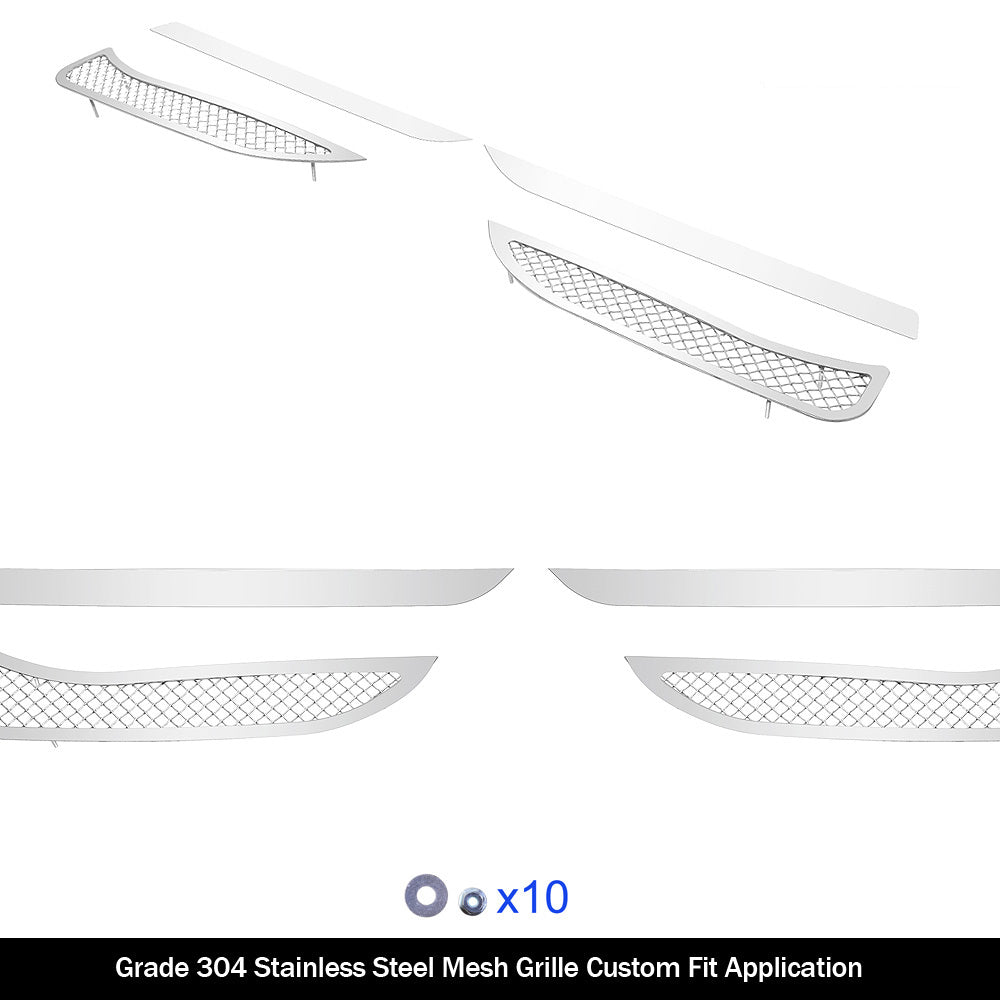 Stainless Steel Fog Light Cover Mesh Grille 2016-2017 Honda Accord Sedan GR08GFC52T