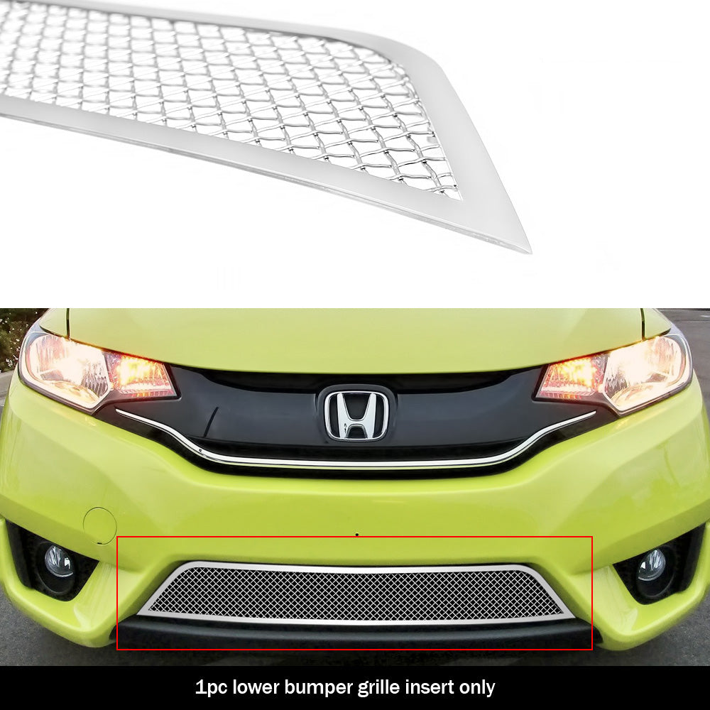 Stainless Steel Lower Bumper Mesh Grille 2015-2017 Honda Fit GR08GFD27T
