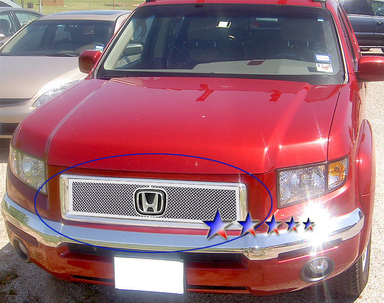 Stainless Steel Main Upper Mesh Grille 2005-2008 Honda Ridgeline GR08GGA14T