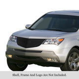 Stainless Steel Main Upper + Lower Bumper Black Stainless Steel Billet Grille 2007-2009 Acura MDX GR08HFF16J