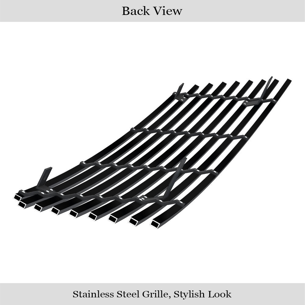 Stainless Steel Main Upper Black Stainless Steel Billet Grille 2006-2012 Suzuki Grand Vitara GR09HEA36J
