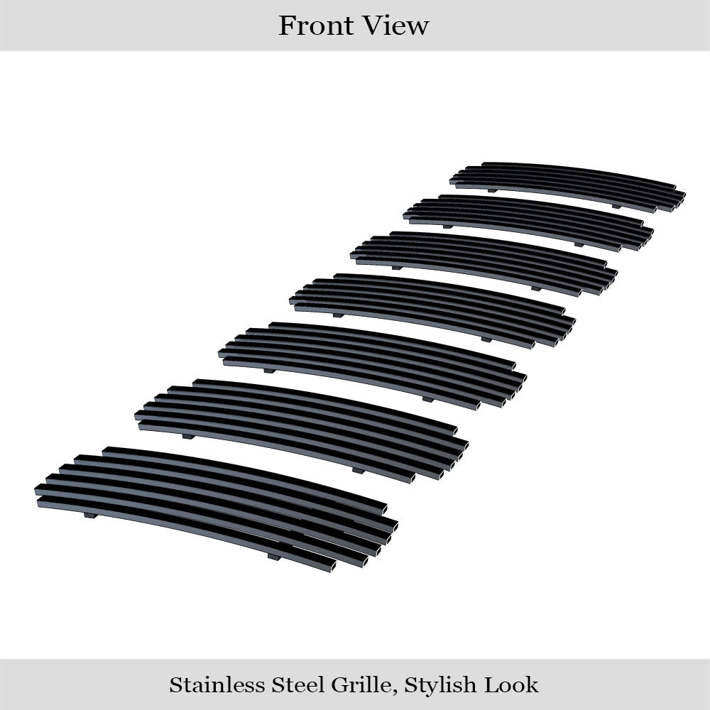 Stainless Steel Main Upper Black Stainless Steel Billet Grille 2005-2007 Jeep Liberty Not For Renegade GR10FED96J