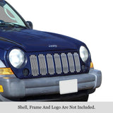 Stainless Steel Main Upper Stainless Steel Billet Grille 2005-2007 Jeep Liberty Not For Renegade GR10FED96S