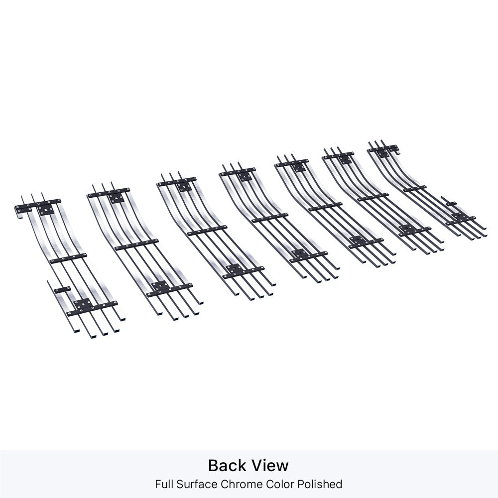 Stainless Steel Main Upper Stainless Steel Billet Grille 2018-2024 Jeep Wrangler JL Not For JK GR10FFD41S