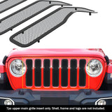 Stainless Steel Main Upper Black Wire Mesh Grille 2020-2021 Jeep Gladiator GR10GEJ45H