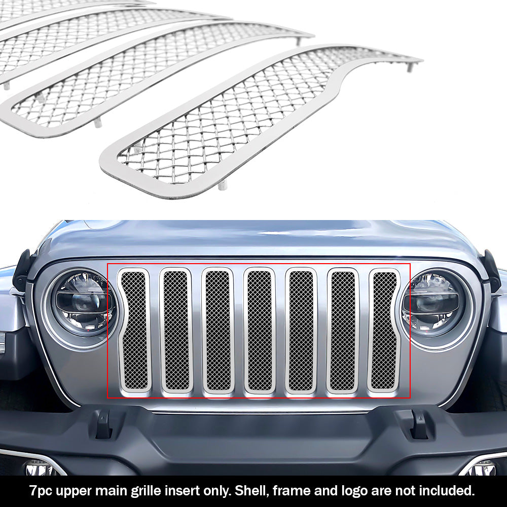 Stainless Steel Main Upper Mesh Grille 2020-2021 Jeep Gladiator GR10GEJ45T
