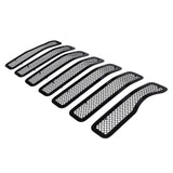Stainless Steel Main Upper Black Wire Mesh Grille 2018-2024 Jeep Wrangler JL Not For JK GR10GFD41H