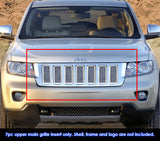 Stainless Steel Main Upper Mesh Grille 2011-2013 Jeep Grand Cherokee Not For SRT8 GR10GFH55T