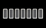 Stainless Steel Main Upper Mesh Grille 2011-2013 Jeep Grand Cherokee Not For SRT8 GR10GFH55T
